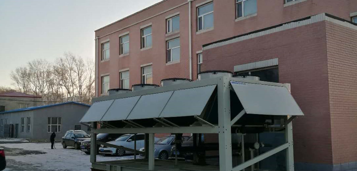 Low ambient temperature air source project- workshop & office room heating-菲彩国际